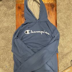 Champion Hoodie – Blue (Size Large)