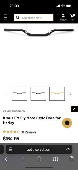 FM Fly moto style bars for Harley