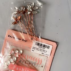 Rose gold Hair Clips 