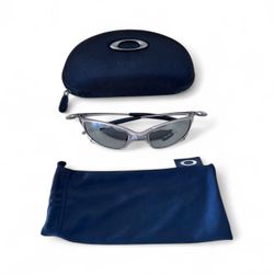 Oakley Juliet X-Metal Sunglasses Titanium Grey Polarized Lens w/ Case. Read Dscr