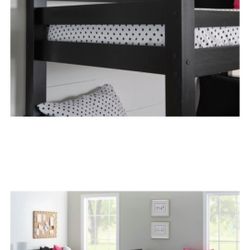 DARK BROWN BUNK BEDS 