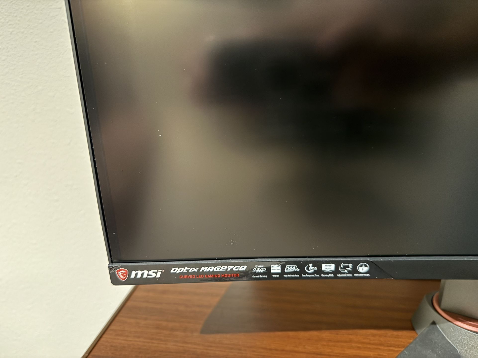 MSI Optix MAG27CQ 27” Curved Gaming Monitor – 144Hz, 1ms, WQHD
