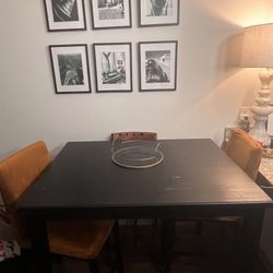 Black Dining Room Table 