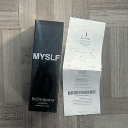 YSL myslf Cologne Receipt Included