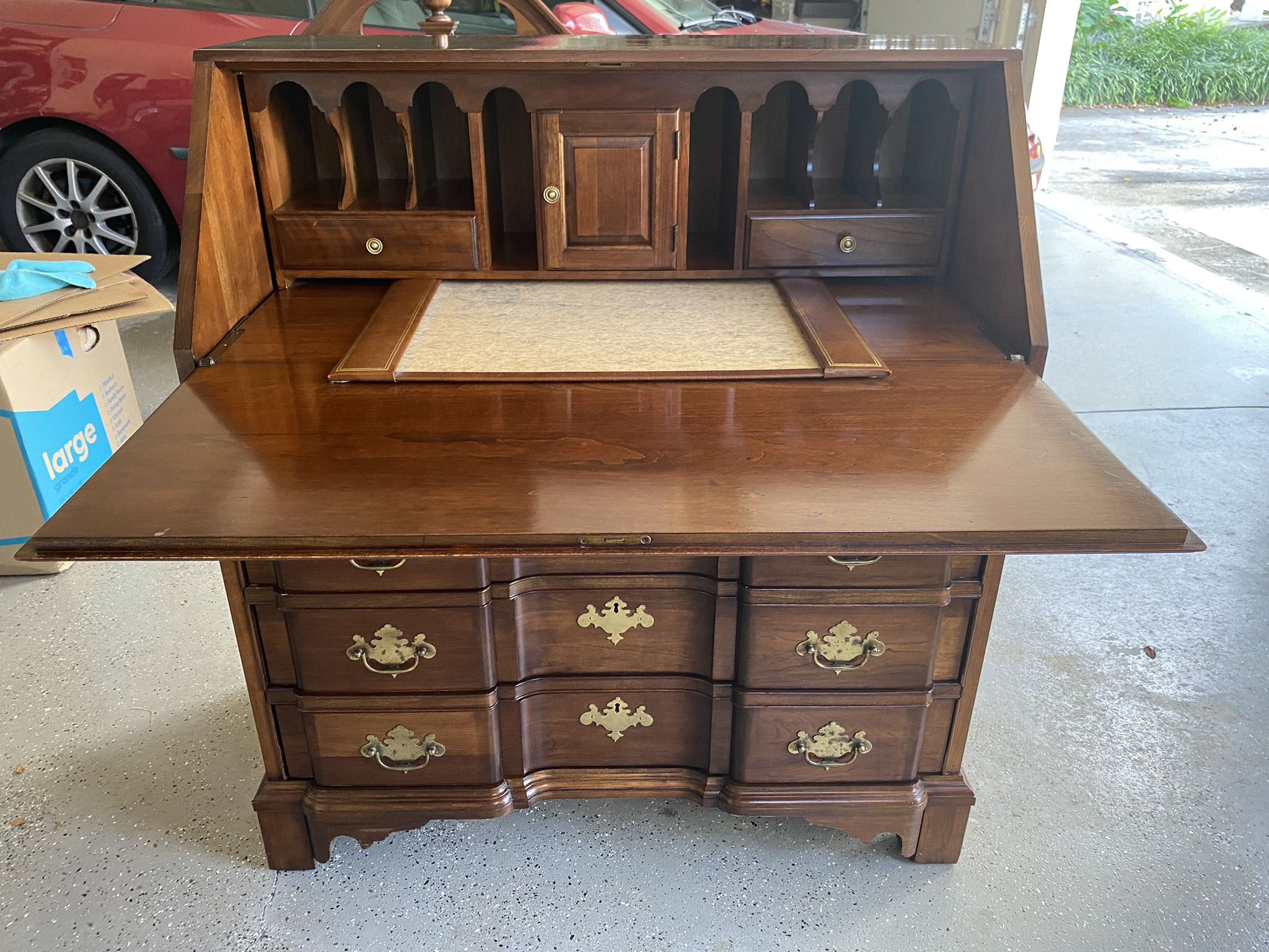 Pennsylvania House Secretary Desk/ Bookcase Chippendale Style