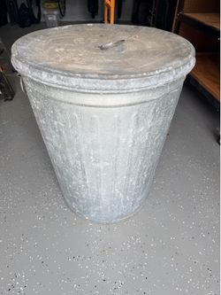 30 Gallon Metal Trash Can with Lid