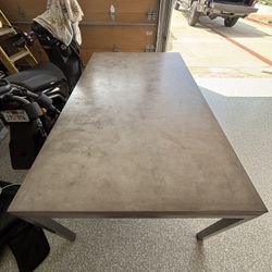 Crate & Barrel Concrete Table