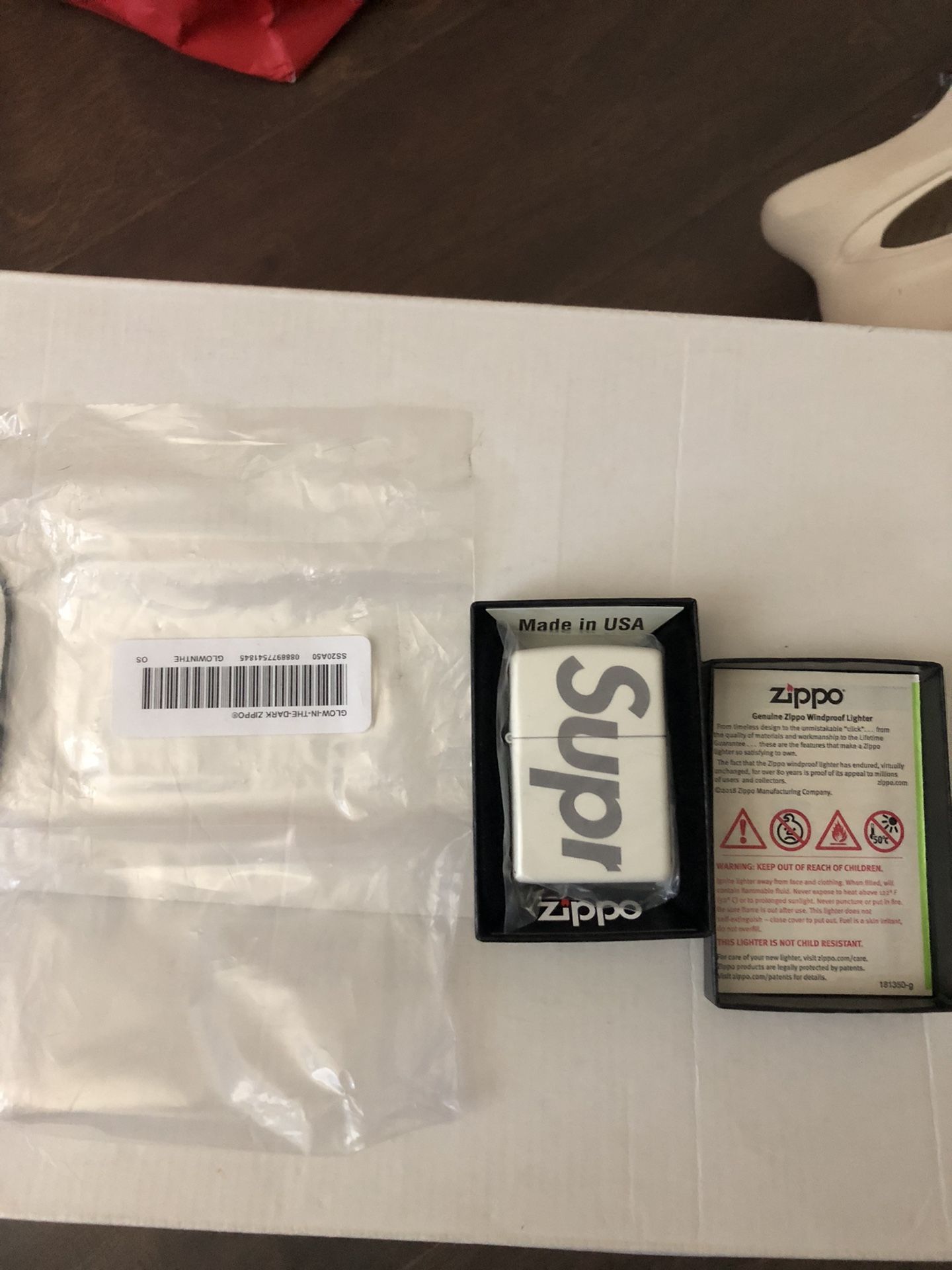 Glow In The Dark Supreme Zippo Lighter 
