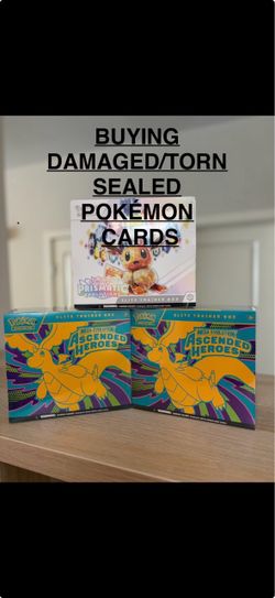 BUYING DAMAGED/TORN SEALED POKEMON CARDS