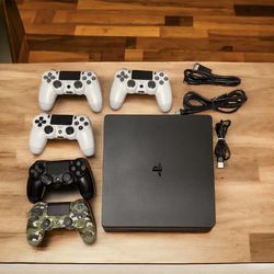 PS4 Includes 5 Controllers 