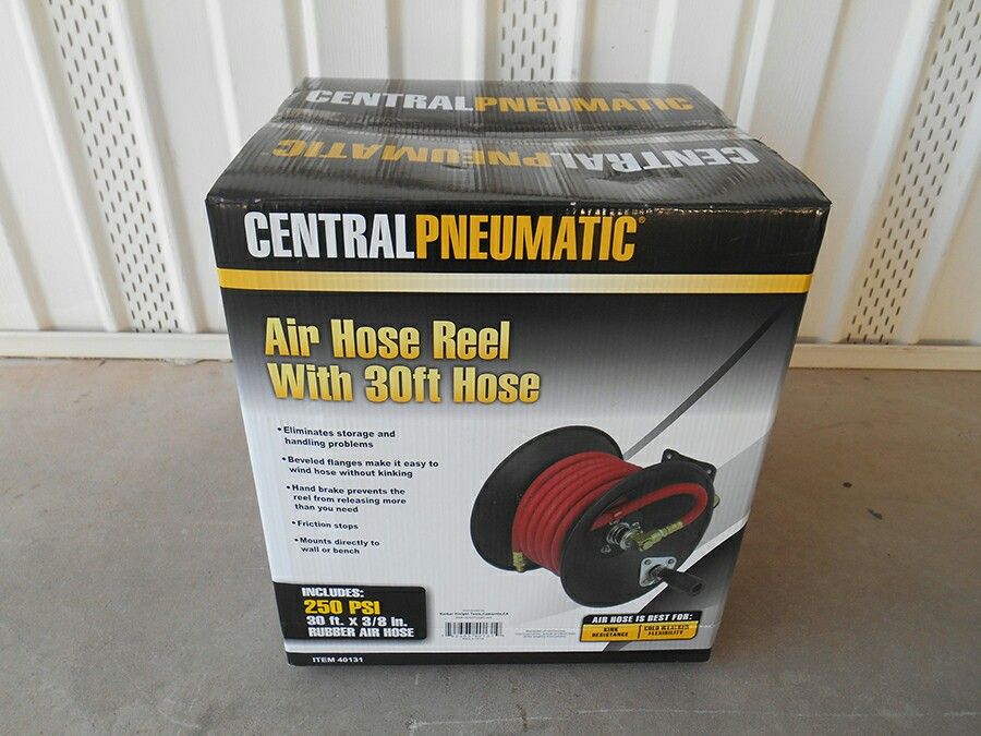 Central Pneumatic air hose reel with 3/8 in. x 30 ft. hose for Sale in San  Tan Valley, AZ - OfferUp