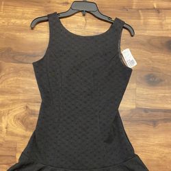 Brand New Woman’s Forever 21 brand Black Textured Mini Dress Up For Sale 