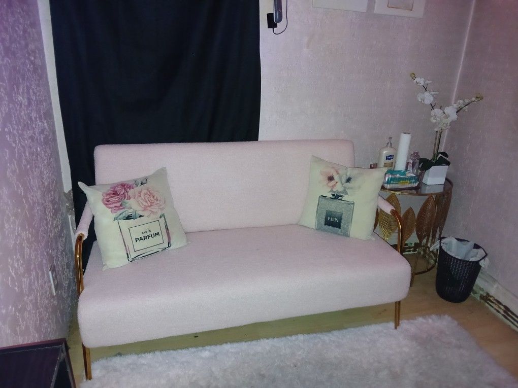 Light Pink 2 Seater Sofa
