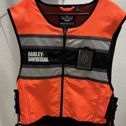 Harley Davidson Men’s Hi Vis Orange Riding Vest