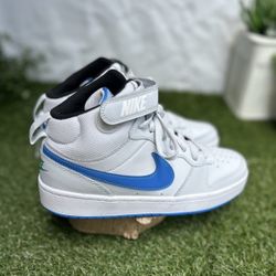 NIKE Court Borough Mid 2'Grey Light Blue' size US 6Y NEW UNISEX