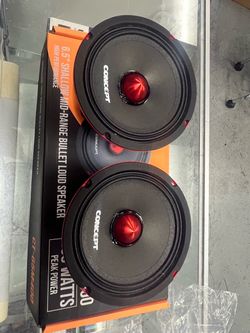 Concept 6.5" Mid-Range Bullet Loud Speakers Pair