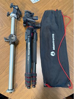 Manfrotto 190go! Professional Camera Tripod + Fluid Head + Extension Arm