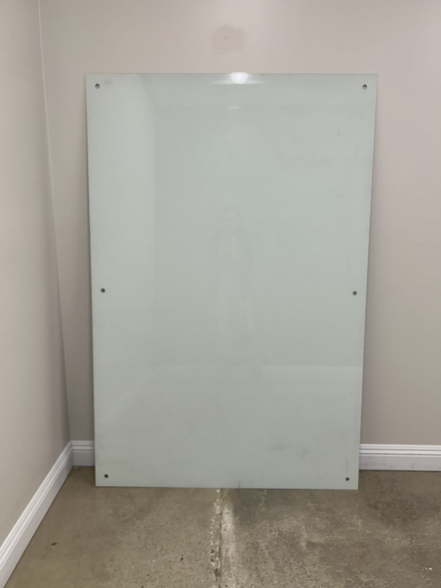 Modern Whiteboard Glass - 4 ft X 5’6’’ ft - Great For Office, Classroom, Or Home!