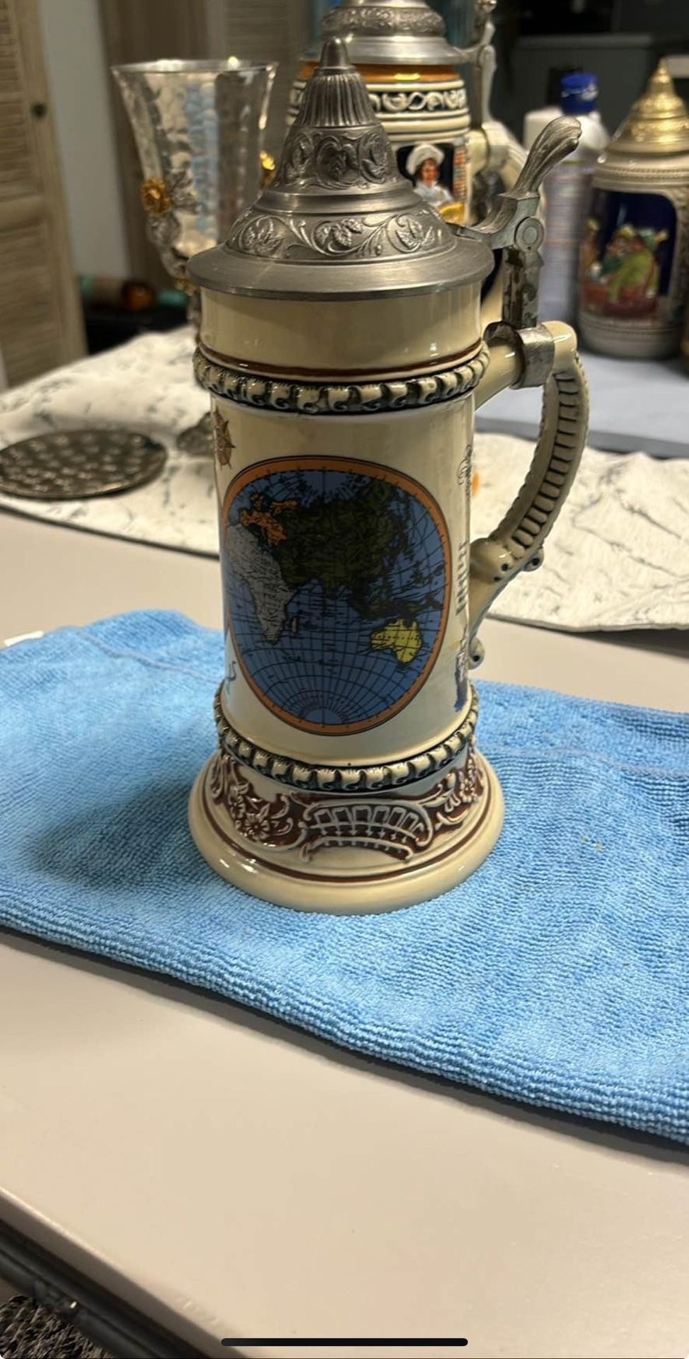 German Circumnavigator Weltumsegler Beer Tankard