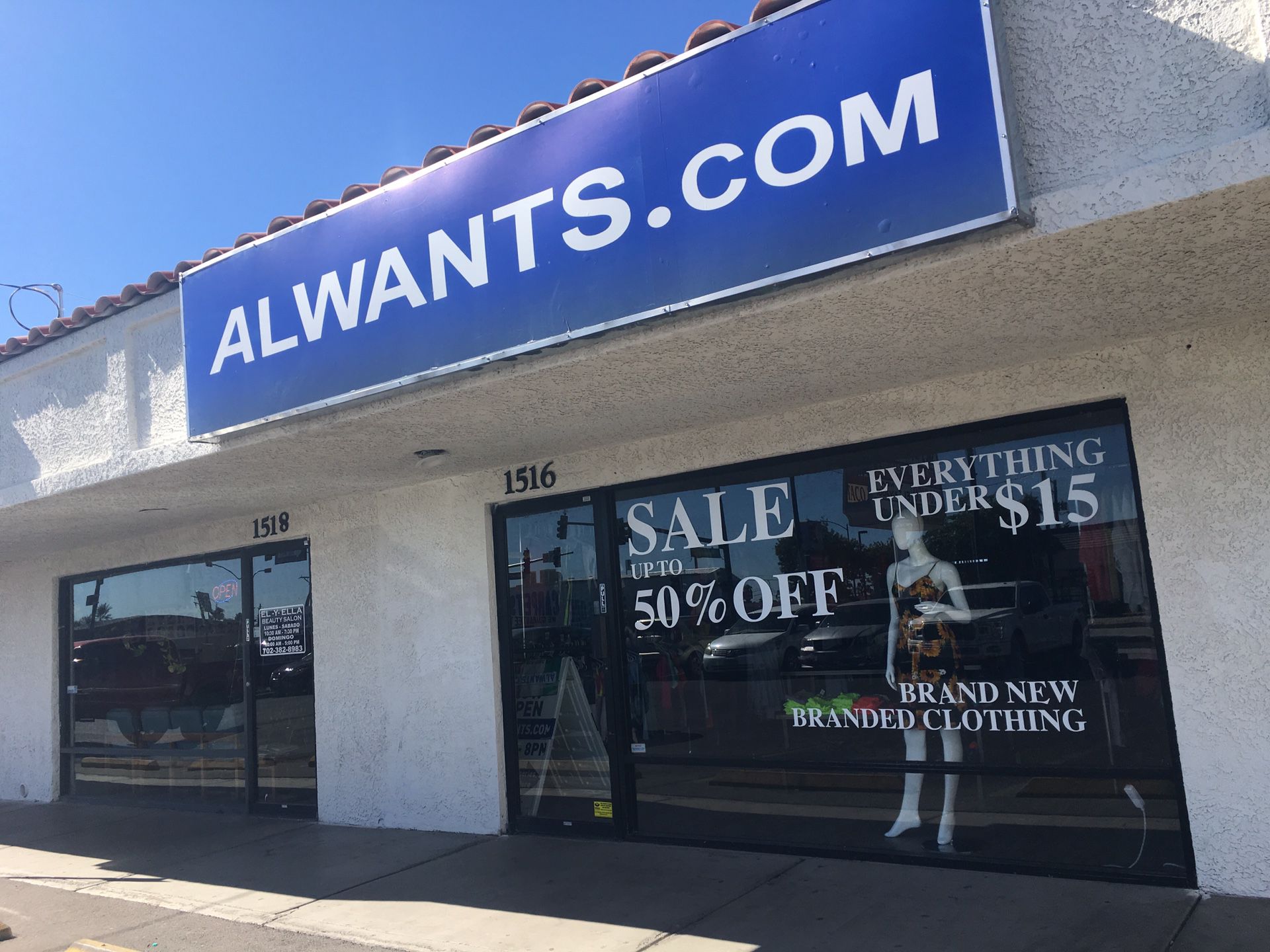 Clearance sales, everything must go. 1516 S main st las vegas NV {contact info removed} call me to make an appointment to shop.