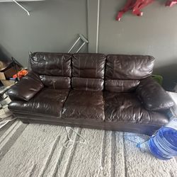 Free Brown Leather Couch