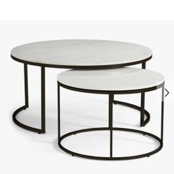 Pottery barn Marble nesting Tables 