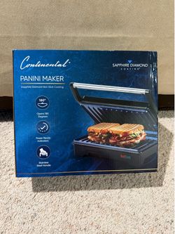 New Continental panini maker