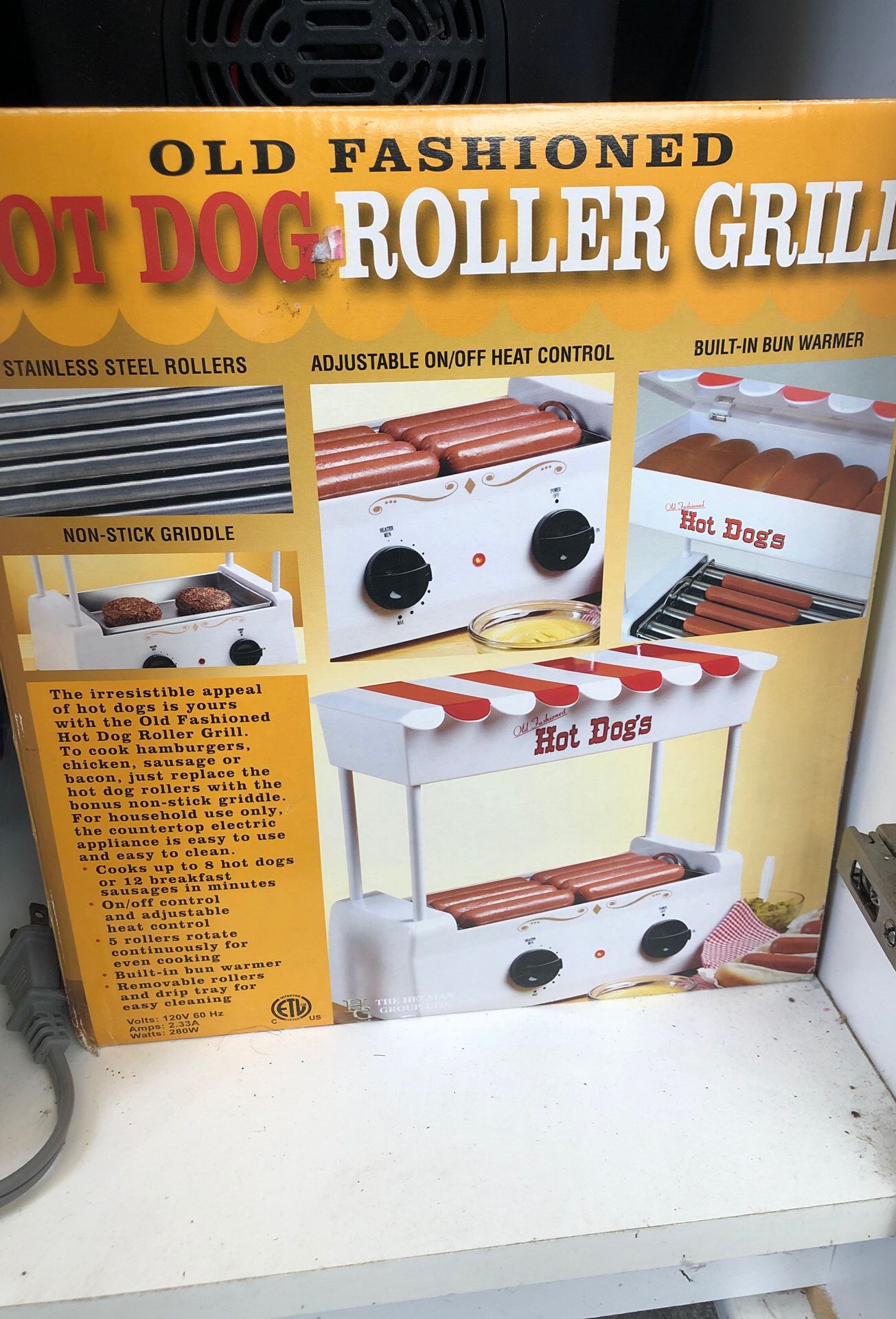 Hot Dog Roller Grill