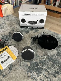 Brand New Victrola Acrylic Turntable + Wireless Speakers – Never Used – $180 OBO