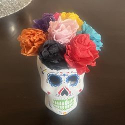 Decorative Skulls With Flowers