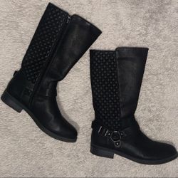 Women’s Wonder Nation Black Knee High Boots Size 6