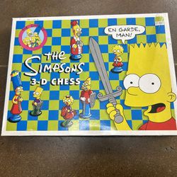 The Simpsons 3-D Chess Set-Complete 