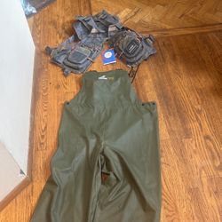 Fishing Pants And Jacket Large And Vest