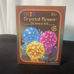 Steam Crystal Flower Science Growing Kit Kids 6+ Years (24 Hours) Brand New (Retail $30+)