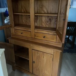 Pine china Cabinet