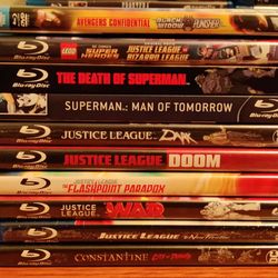 Lot Of 10 DC Animated Blu-rays