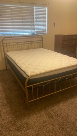 Super clean full mattress and frame