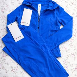 Lululemon define jacket + flare leggings set 