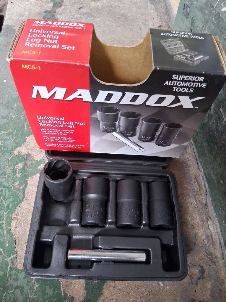 Maddox Metric Lug Nut Removal Set "Item Is Available"