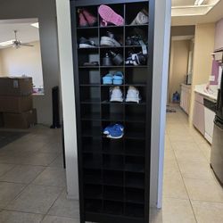 Tall Shoe Rack Bookcase Shelf