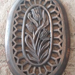 Vintage wooden wall piece.