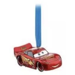 NEW Disney Store Pixar Cars Lightning McQueen Sketchbook Mini Ornament Race Car Limited Release Christmas Present Xmas Gift