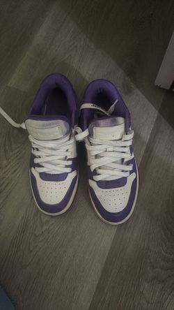 Off-White Out of Office "White Purple" low-top sneaker