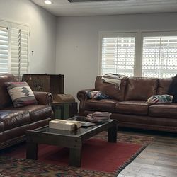 Beautiful LEATHER SOFAS!!-2 $ 199 each