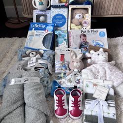 Baby Stroller Items Diapers Bottles 