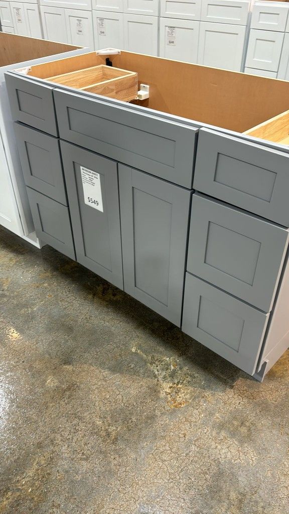 48” grey bathroom vanities