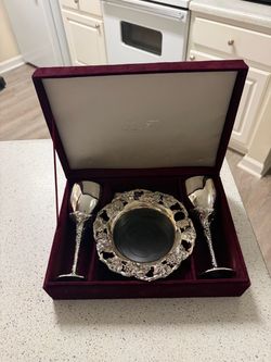 Silver Treasures By Godinger 5 Piece Silver Wine Set With Box