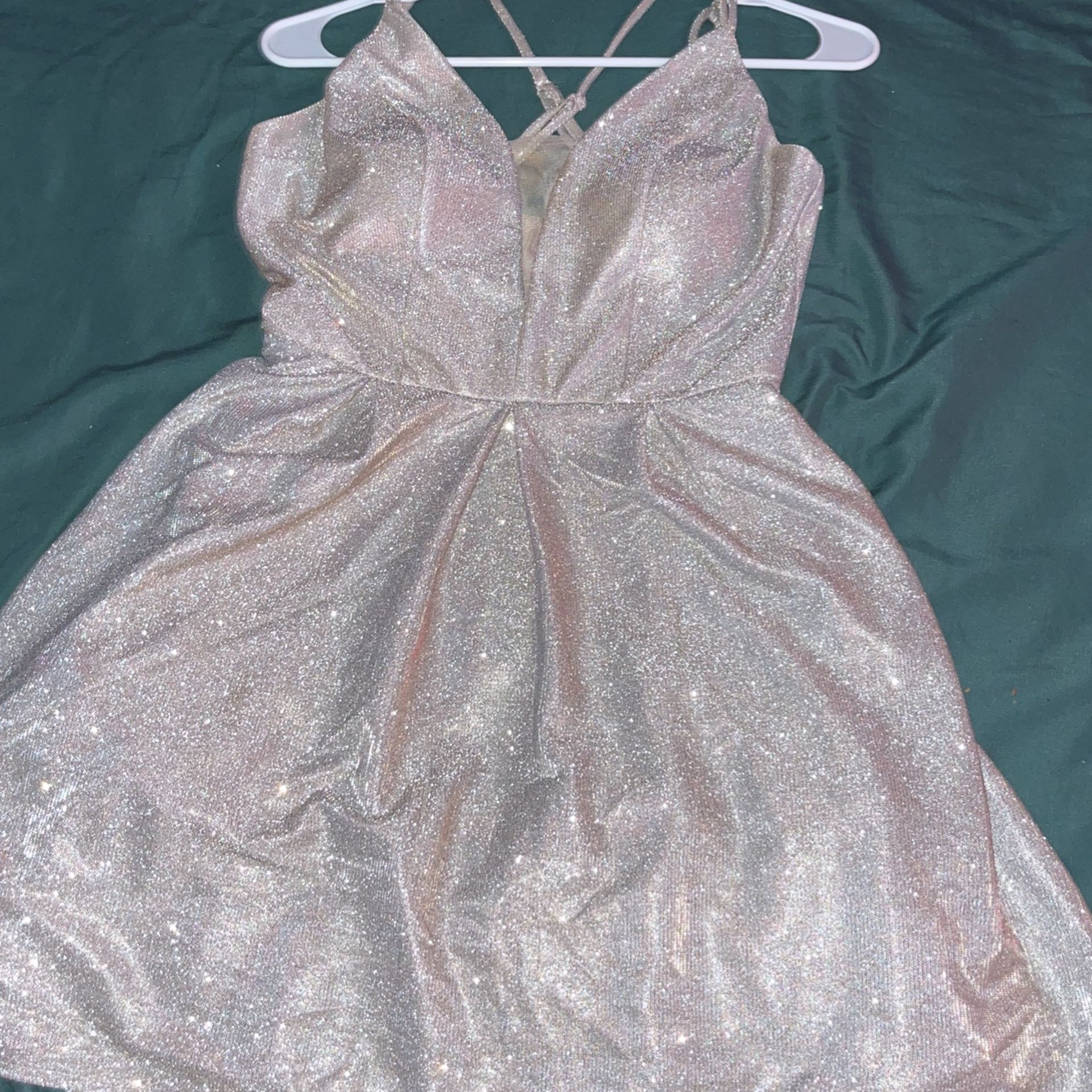 Formal Dress And Fur Shawl