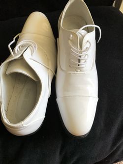 White wedding men shoes size 8M