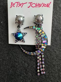 New Moon & Star Earrings